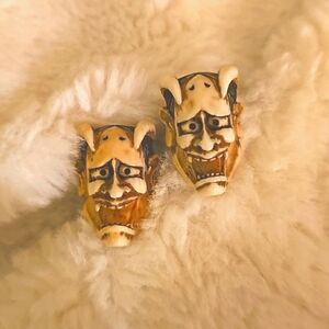 Mid-Evil Sterling Silver Resin Cufflinks